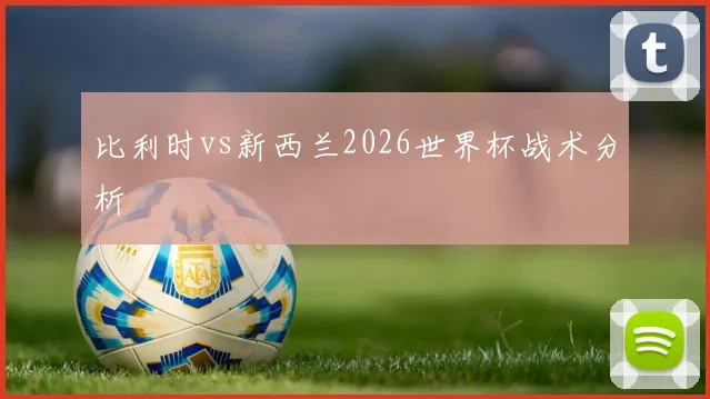 比利时vs新西兰2026世界杯战术分析